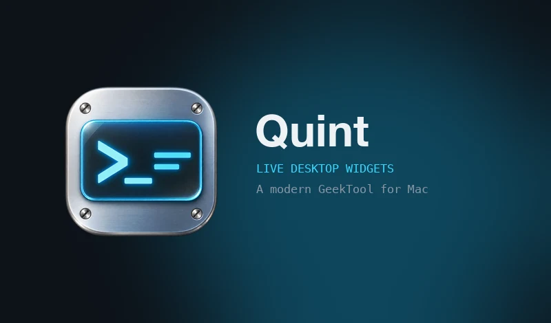 Quint for Mac with live Quintlets arranged on the desktop