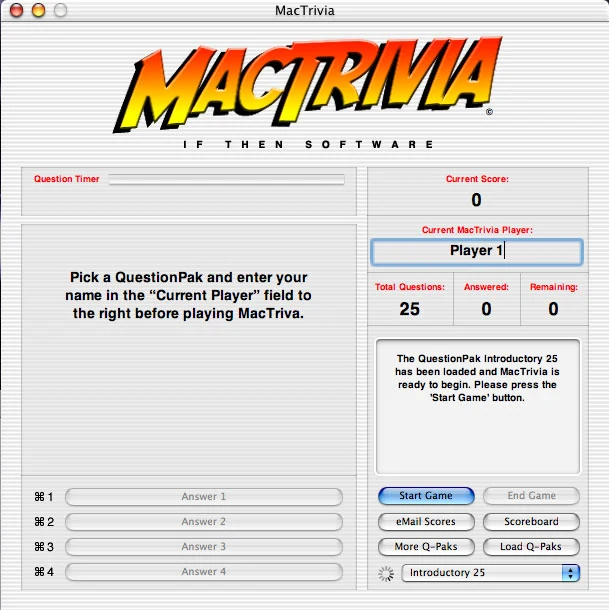 MacTrivia for Mac OS X, an If Then Software title